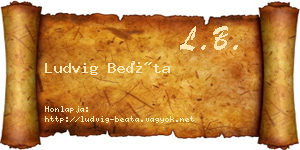 Ludvig Beáta névjegykártya
